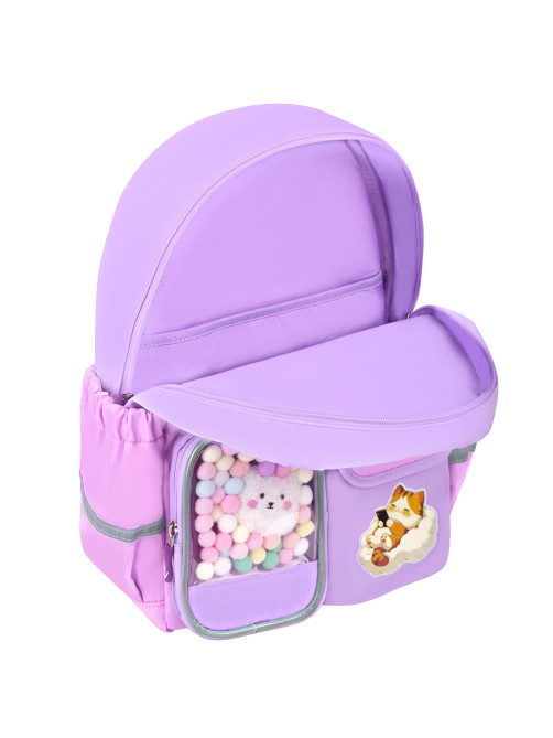 Рюкзак BRAUBERG PASTEL с термонашивками в комплекте, 