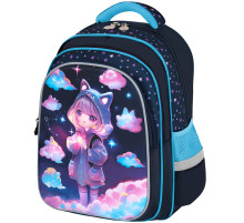 Рюкзак BRAUBERG KIDS FLOSSY, 2 отделения, 3 кармана, 