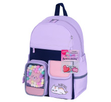 Рюкзак BRAUBERG PASTEL с термонашивками в комплекте, 