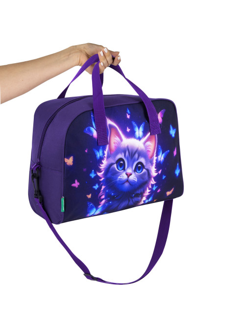 Сумка для занятий с плечевым ремнем, подкладкой BRAUBERG KIDS с ручками, 35x25x15 см, 
