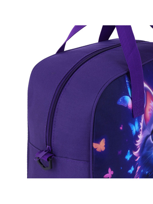 Сумка для занятий с плечевым ремнем, подкладкой BRAUBERG KIDS с ручками, 35x25x15 см, 