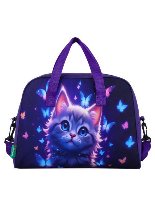 Сумка для занятий с плечевым ремнем, подкладкой BRAUBERG KIDS с ручками, 35x25x15 см, 