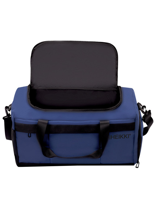 Сумка спортивная HEIKKI MOVE PLUS (ХЕЙКИ), отделение для обуви, синяя, 28х50х23 см, 273897
