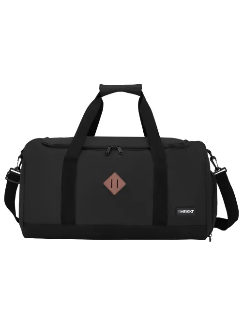 Сумка спортивная HEIKKI MOVE RENOWNED (ХЕЙКИ), отделение для обуви, черная, 28x51x26 см, 273909