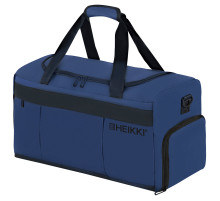 Сумка спортивная HEIKKI MOVE PLUS (ХЕЙКИ), отделение для обуви, синяя, 28х50х23 см, 273897