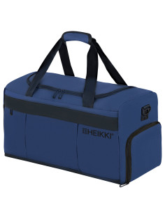 Сумка спортивная HEIKKI MOVE PLUS (ХЕЙКИ), отделение для обуви, синяя, 28х50х23 см, 273897