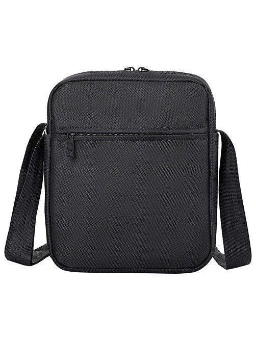Сумка на плечо BRAUBERG COMPACT с отделением для планшета 9,7'', 2 кармана, черная, 26,5x22x5,5 см, 240500