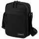 Сумка на плечо HEIKKI COMPACT (ХЕЙКИ), два кармана, черная, 22х17х6 см, 272630