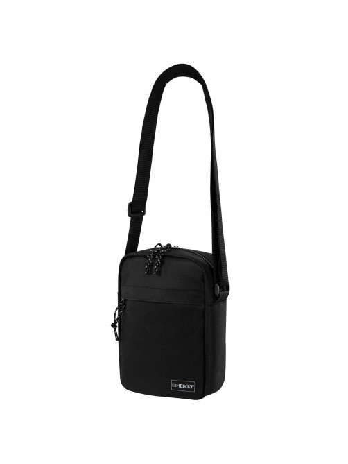 Сумка на плечо HEIKKI COMPACT (ХЕЙКИ), два кармана, черная, 22х17х6 см, 272630