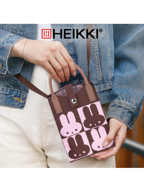 Сумочка-органайзер повседневная HEIKKI KNIT (ХЕЙКИ) кросс боди, вязаная, 17х12х5 см, 