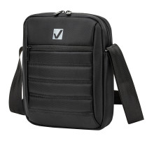 Сумка на плечо BRAUBERG COMPACT с отделением для планшета 9,7'', 2 кармана, черная, 26,5x22x5,5 см, 240500