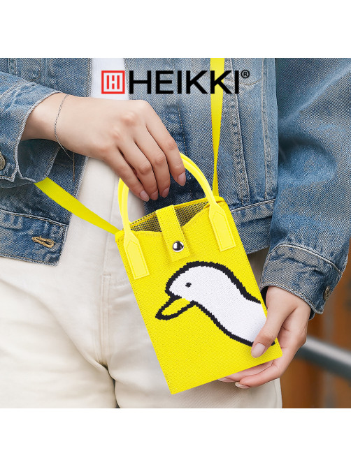 Сумочка-органайзер повседневная HEIKKI KNIT (ХЕЙКИ) кросс боди, вязаная, 17х12х5 см, 