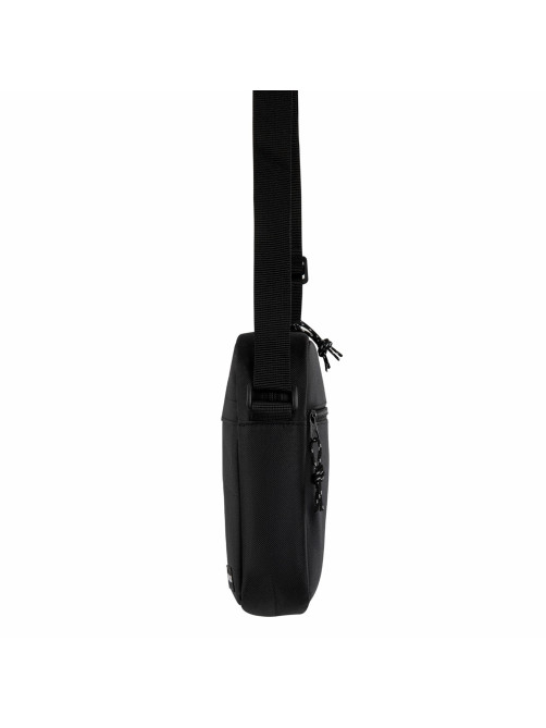 Сумка на плечо HEIKKI COMPACT (ХЕЙКИ), два кармана, черная, 22х17х6 см, 272630