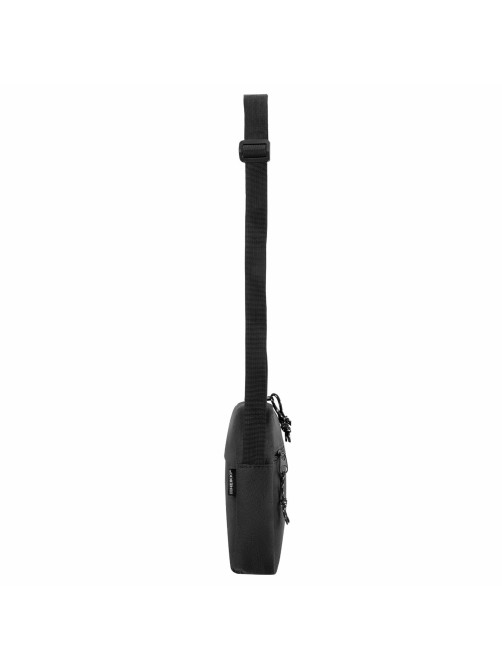 Сумка на плечо HEIKKI COMPACT (ХЕЙКИ), два кармана, черная, 19х14х5 см, 272631