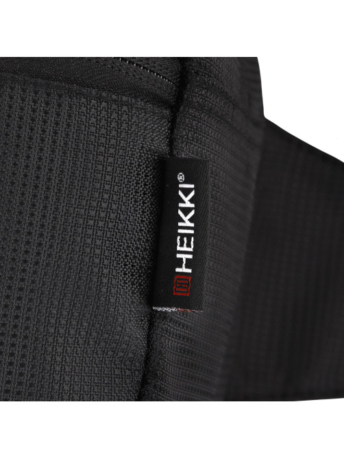 Сумка на пояс HEIKKI RIO (ХЕЙКИ) регулируемый ремень, черная, 28х16х9 см, 273886