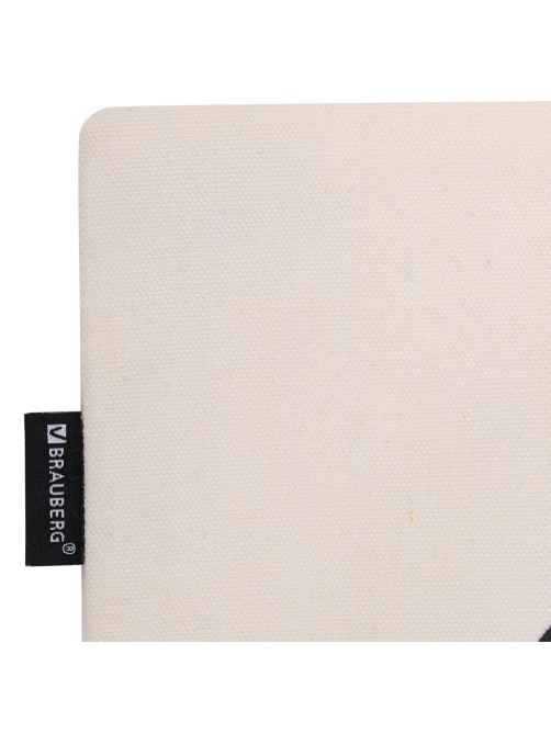 Сумка шоппер BRAUBERG PREMIUM, канвас, 40х35 см, на кнопке, карман, бежевый, 