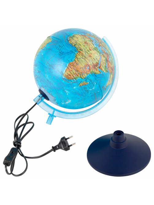 Глобус интерактивный + очки VR, физический / политический, GLOBEN, 21 см, с подсветкой, INT12100298