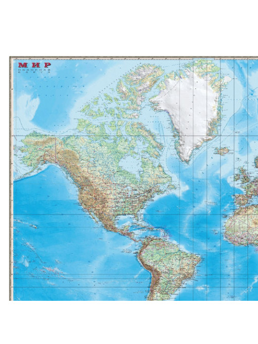 Карта настенная 