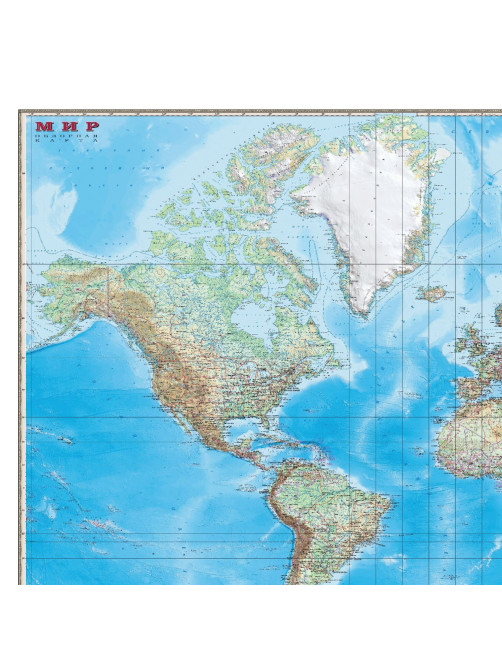 Карта настенная 