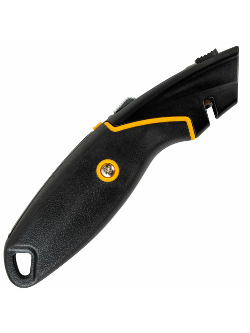 Нож универсальный мощный цинковый BRAUBERG METALLIC PRO, автофиксатор, резиновые вставки, 238738