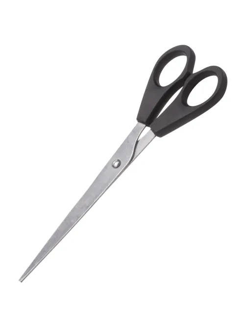 Ножницы STAFF Basic 165 мм, чёрные, ПВХ чехол с европодвесом, 235459