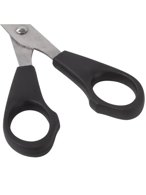 Ножницы STAFF Basic 165 мм, чёрные, ПВХ чехол с европодвесом, 235459