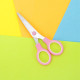 Ножницы BRAUBERG KIDS 130 мм, ручки розовые, закругленные лезвия с линейкой, 274063