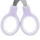Ножницы BRAUBERG KIDS 130 мм, ручки лавандовые, закругленные лезвия с линейкой, 274061