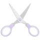 Ножницы BRAUBERG KIDS 130 мм, ручки лавандовые, закругленные лезвия с линейкой, 274061