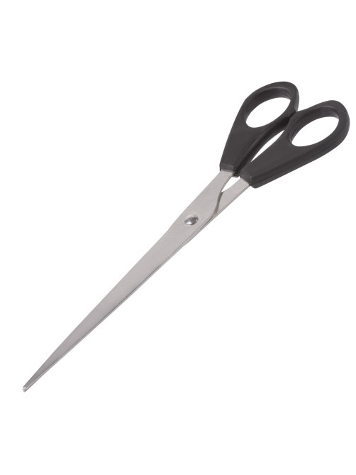 Ножницы STAFF Basic, 180 мм, чёрные, ПВХ чехол с европодвесом, 236939