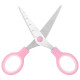 Ножницы BRAUBERG KIDS 130 мм, ручки розовые, закругленные лезвия с линейкой, 274063