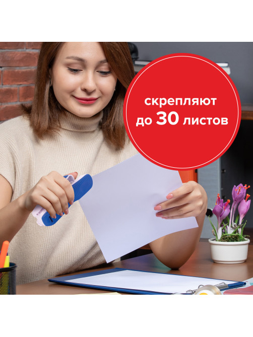 Скобы для степлера №24/6, 1000 штук, STAFF 