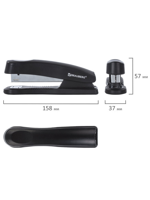 Степлер №24/6, 26/6 BRAUBERG 