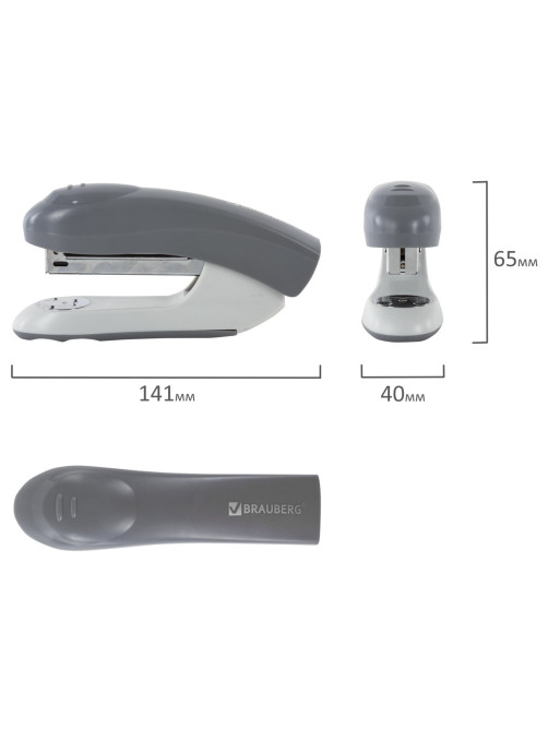 Степлер №24/6, 26/6 BRAUBERG 