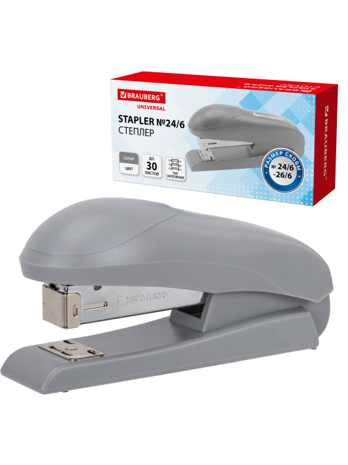 Степлер №24/6, №26/6 BRAUBERG 
