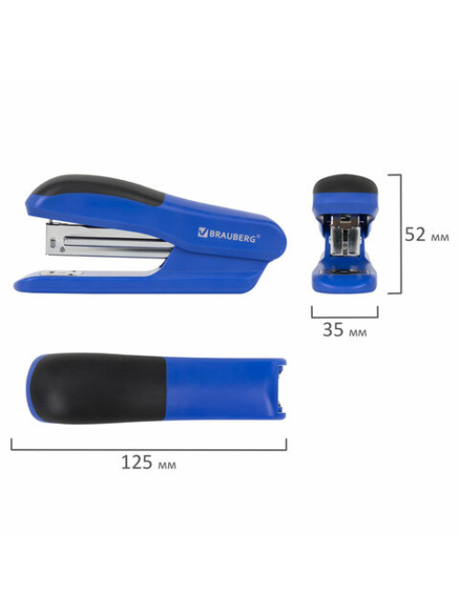 Степлер №24/6, 26/6 BRAUBERG 