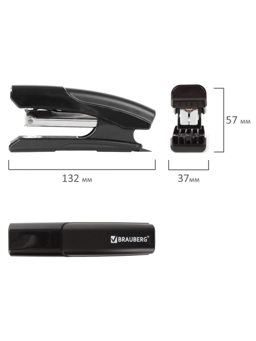 Степлер №24/6, 26/6 BRAUBERG 