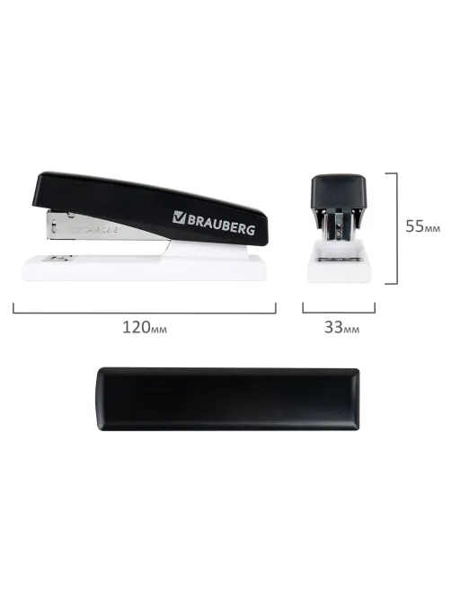 Степлер №24/6, 26/6 BRAUBERG 