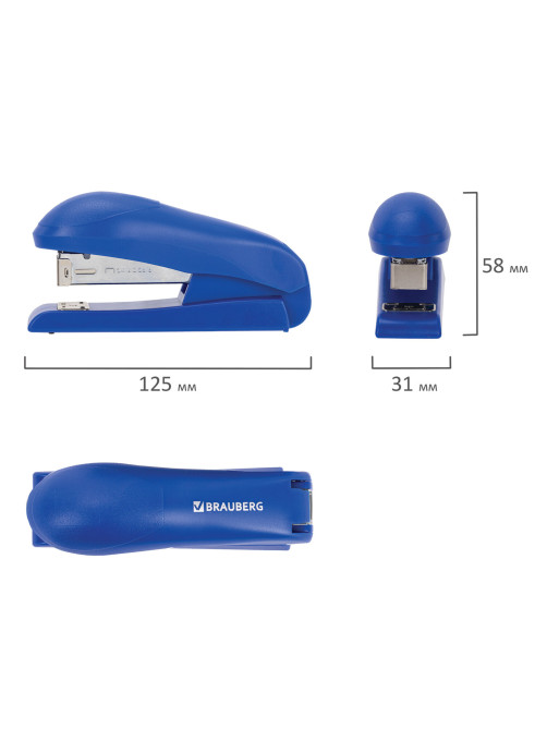 Степлер №24/6, №26/6 BRAUBERG 