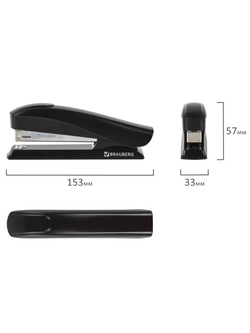 Степлер №24/6, 26/6 BRAUBERG 