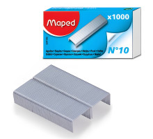 Скобы для степлера №10, 1000 штук, MAPED (Франция), до 20 листов, 324105