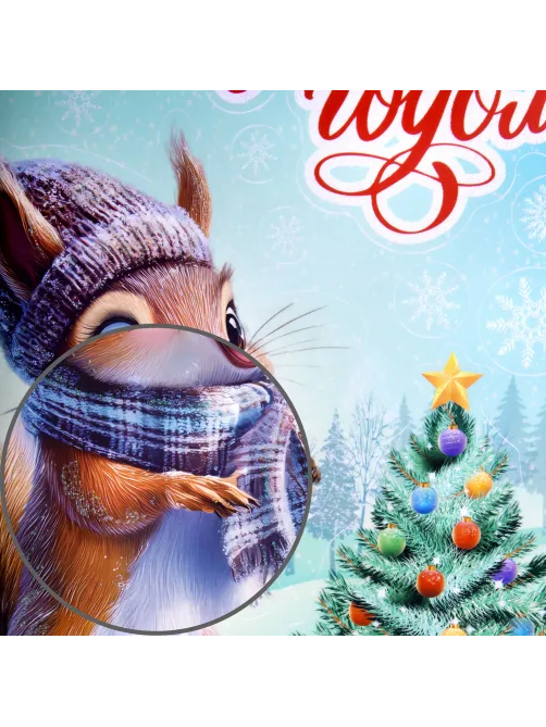 Наклейка для окон (1 штука) двусторонняя, 30х38 см, 