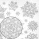 Наклейка для окон 116 СНЕЖИНОК, КОМПЛЕКТ 4 шт., 30х38 см, металлик, серебро, ЗОЛОТАЯ СКАЗКА, 592573