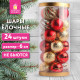 Шары ёлочные НАБОР 24 шт., 6 см, 