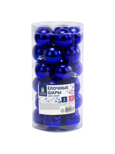 Шары ёлочные 30 шт., 4 см, 