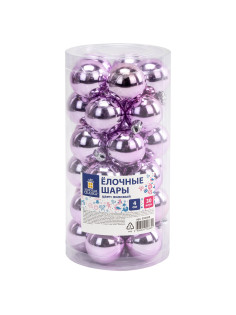 Шары ёлочные 30 шт., 4 см, 