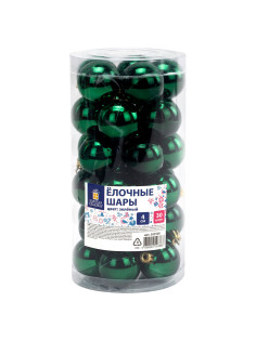 Шары ёлочные 30 шт., 4 см, 