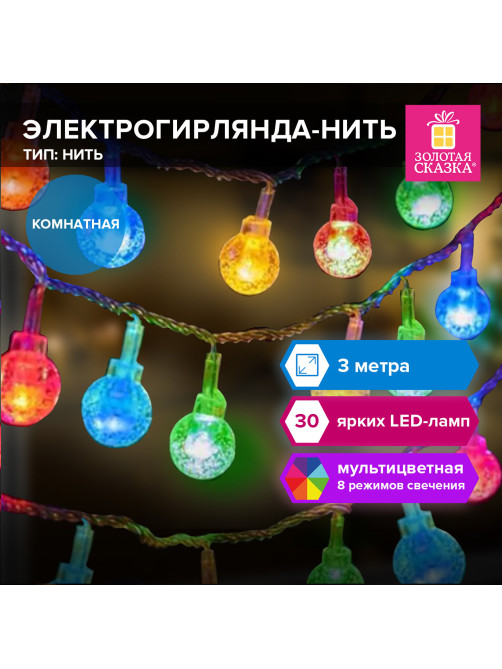 Электрогирлянда-нить комнатная 