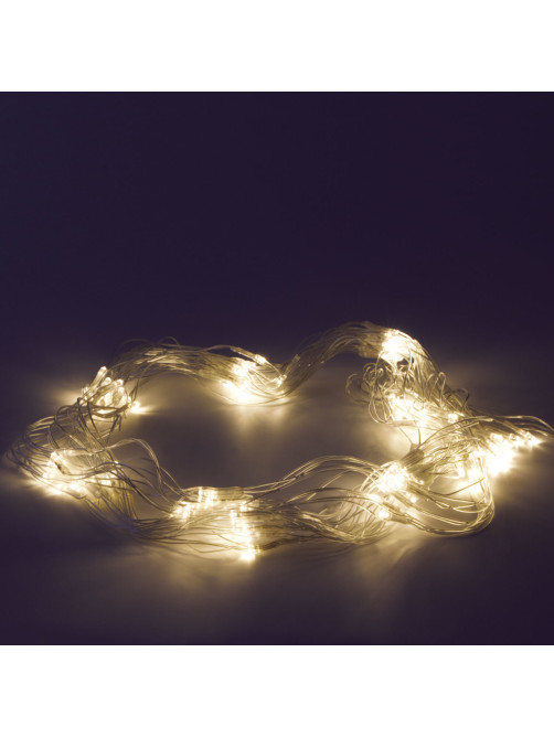 Электрогирлянда-сеть комнатная 1,5х1 м, 120 LED, теплый белый, 220 V, контроллер, ЗОЛОТАЯ СКАЗКА, 591104