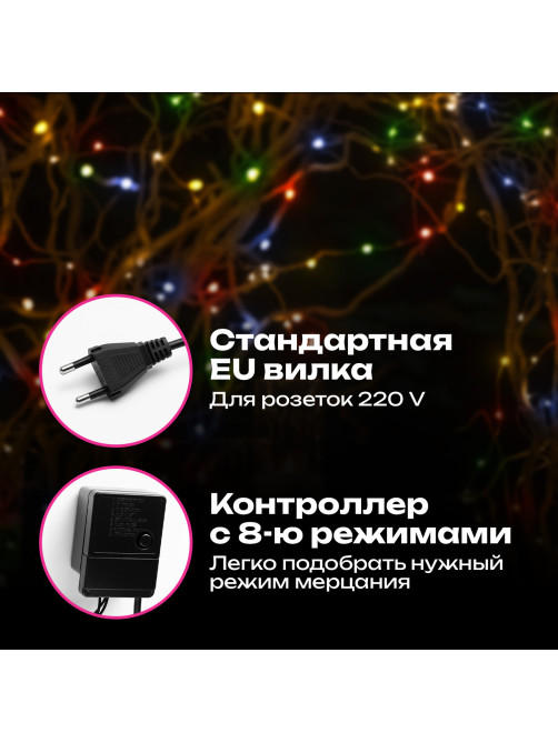 Электрогирлянда-нить комнатная 